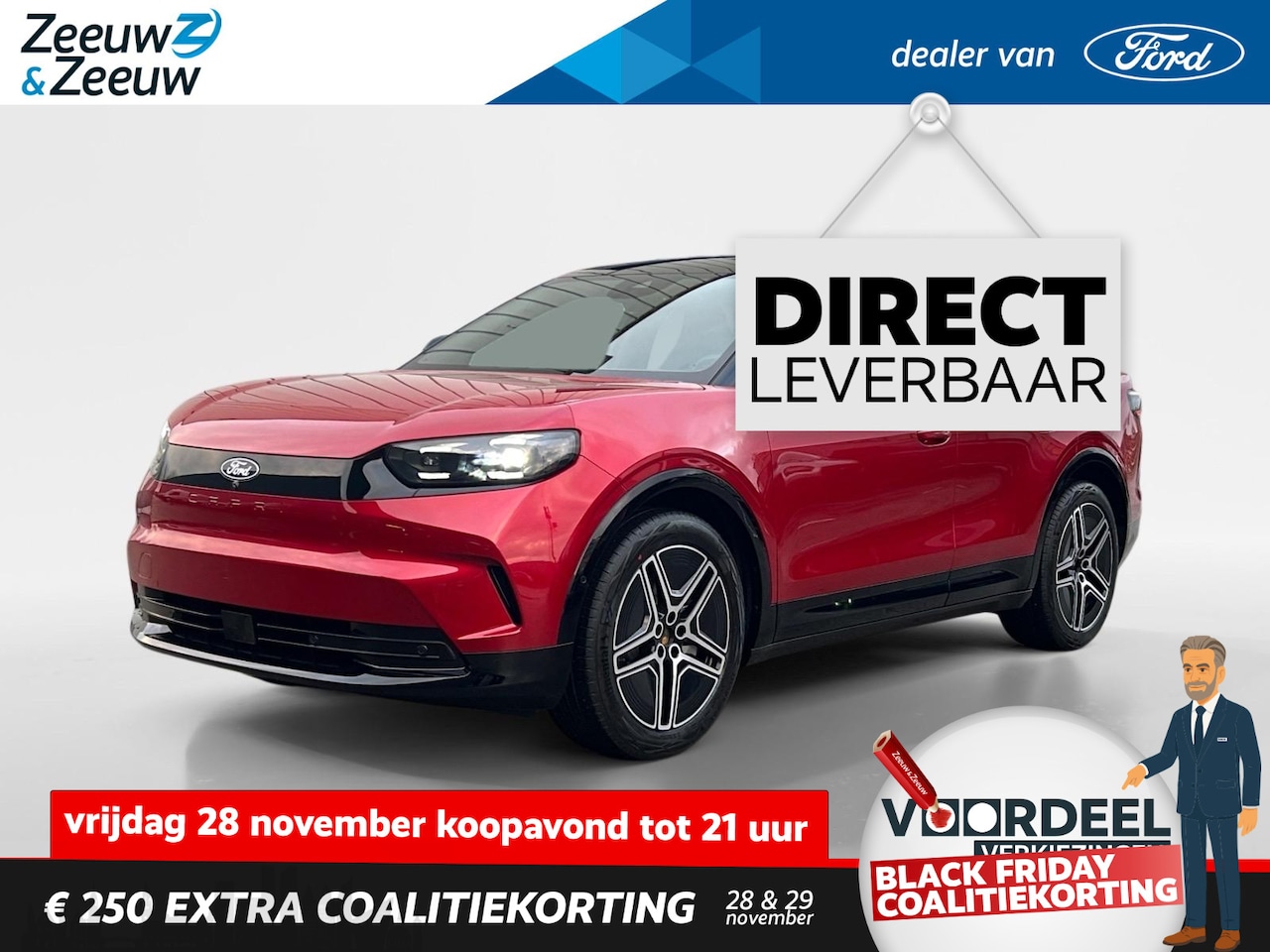 Ford Capri - Premium Extended Range AWD 79 kWh 340pk automaat | Direct leverbaar | €2.500.- korting | G - AutoWereld.nl