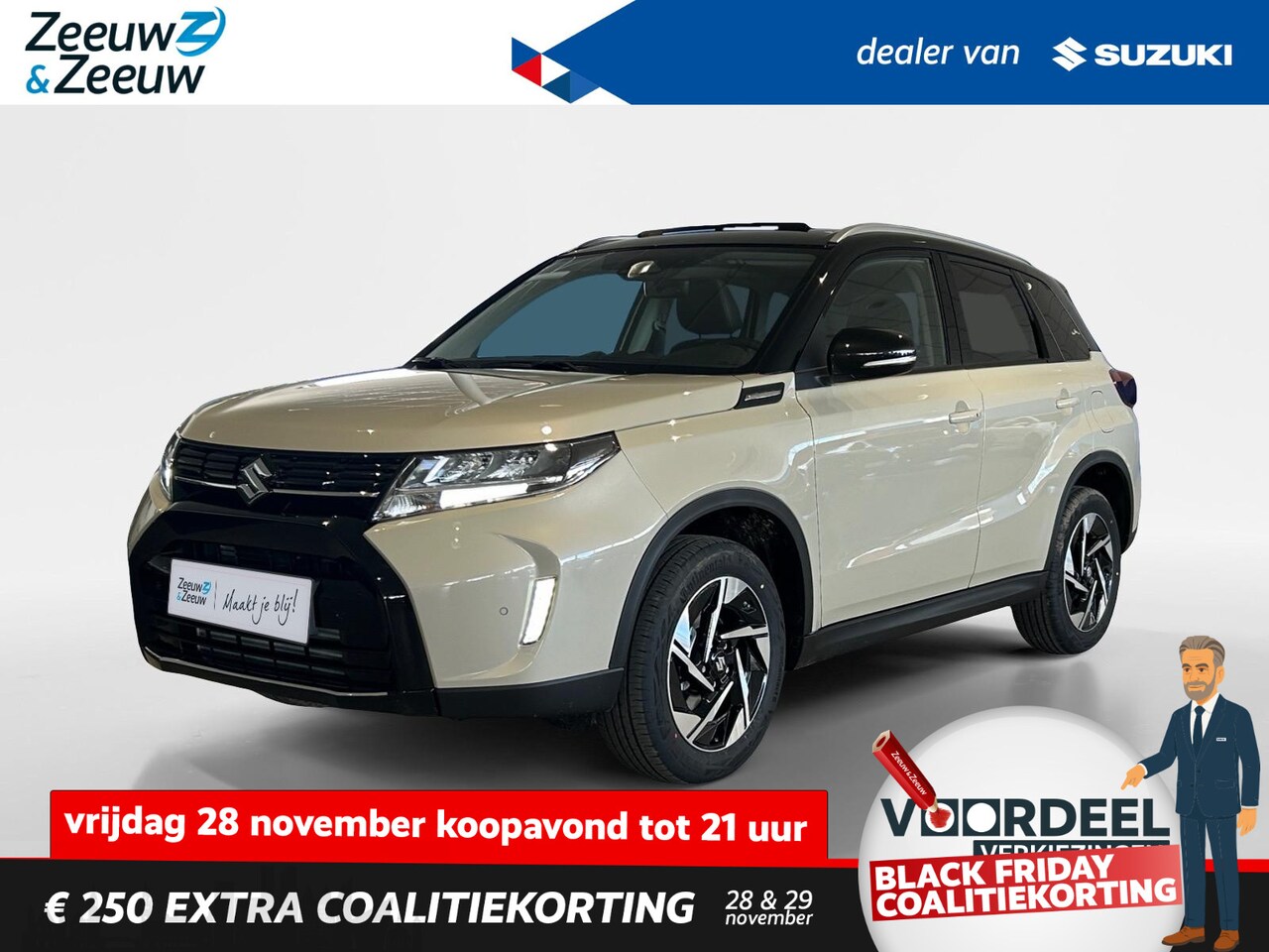 Suzuki Vitara - 1.4 Boosterjet Style Smart Hybrid | Hoge Zit | Navigatie | Achteruit rij camera | Stoelver - AutoWereld.nl