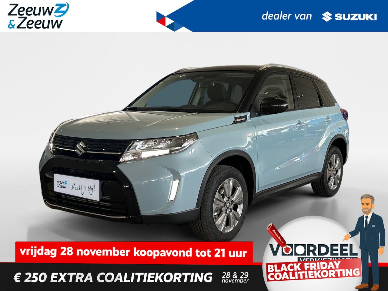 Suzuki Vitara - 1.4 Boosterjet Select Smart Hybrid | €1.500.- korting | Navigatie | Achteruit rij camera | - AutoWereld.nl