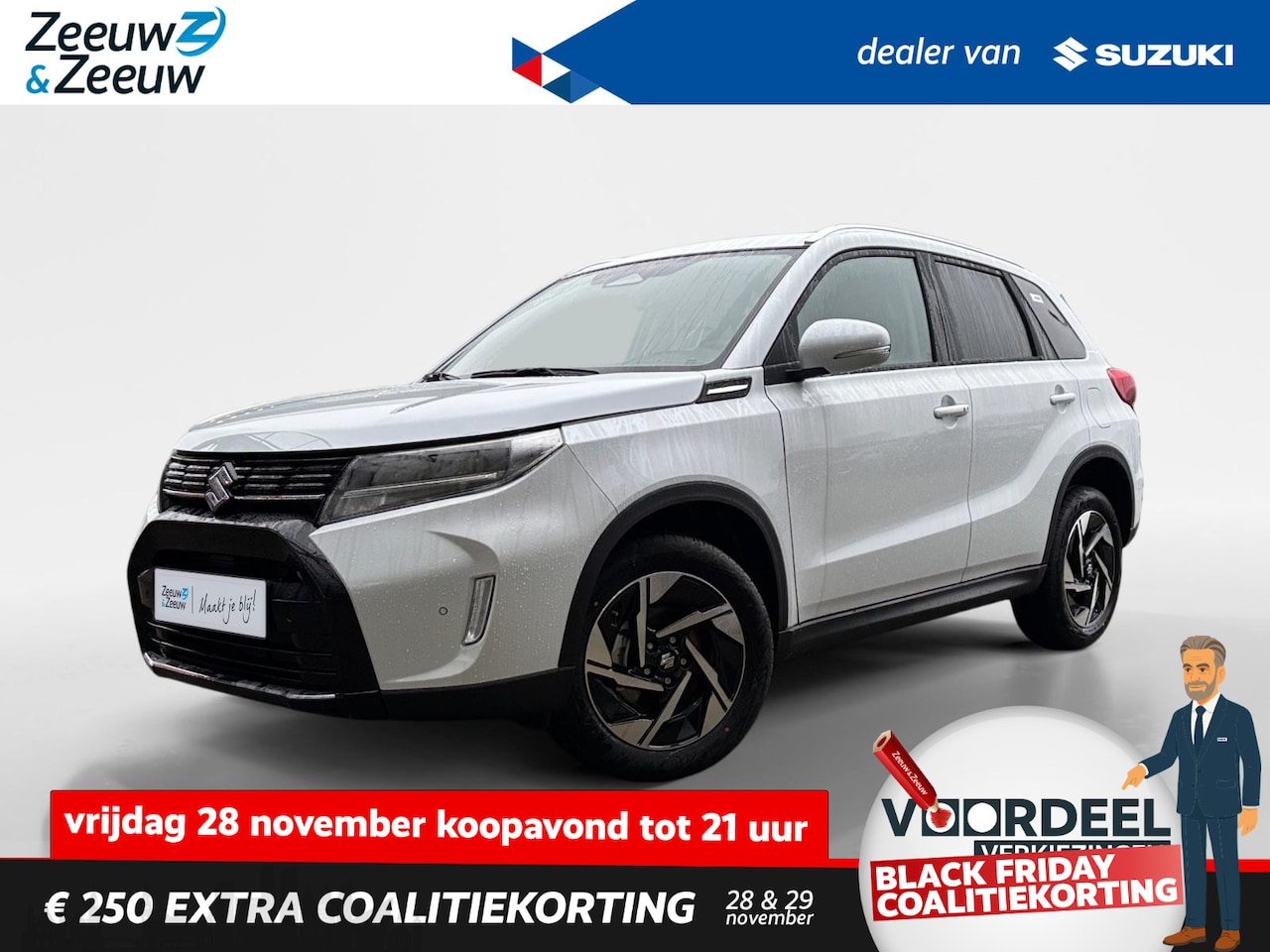 Suzuki Vitara - 1.4 Style | Hoge Zit | Navigatie | Achteruit rij camera | Stoelverwarming | - AutoWereld.nl