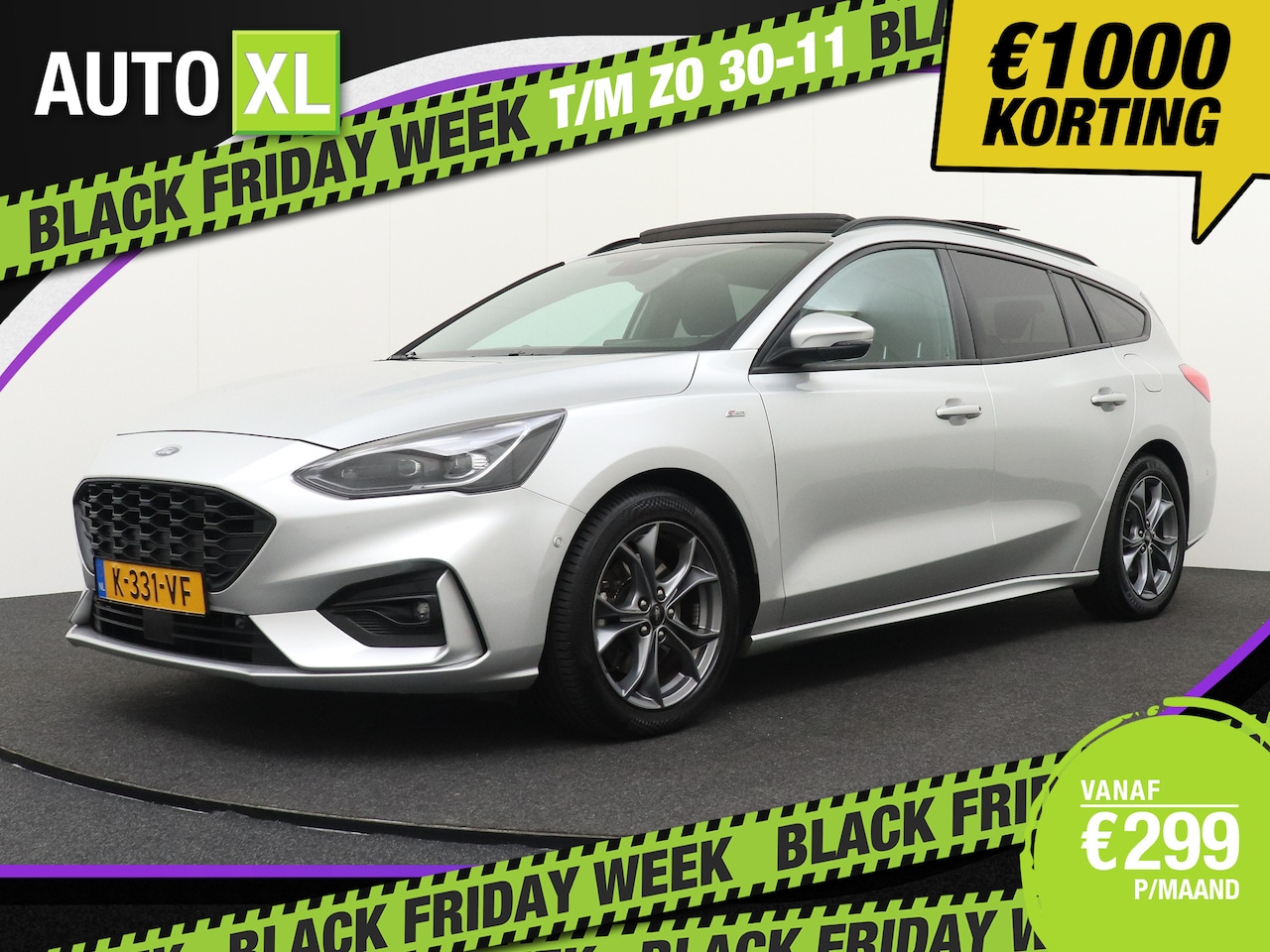 Ford Focus Wagon - 125 PK MHEV ST Line Pano-dak HUD Camera Adapt.Cruise - AutoWereld.nl