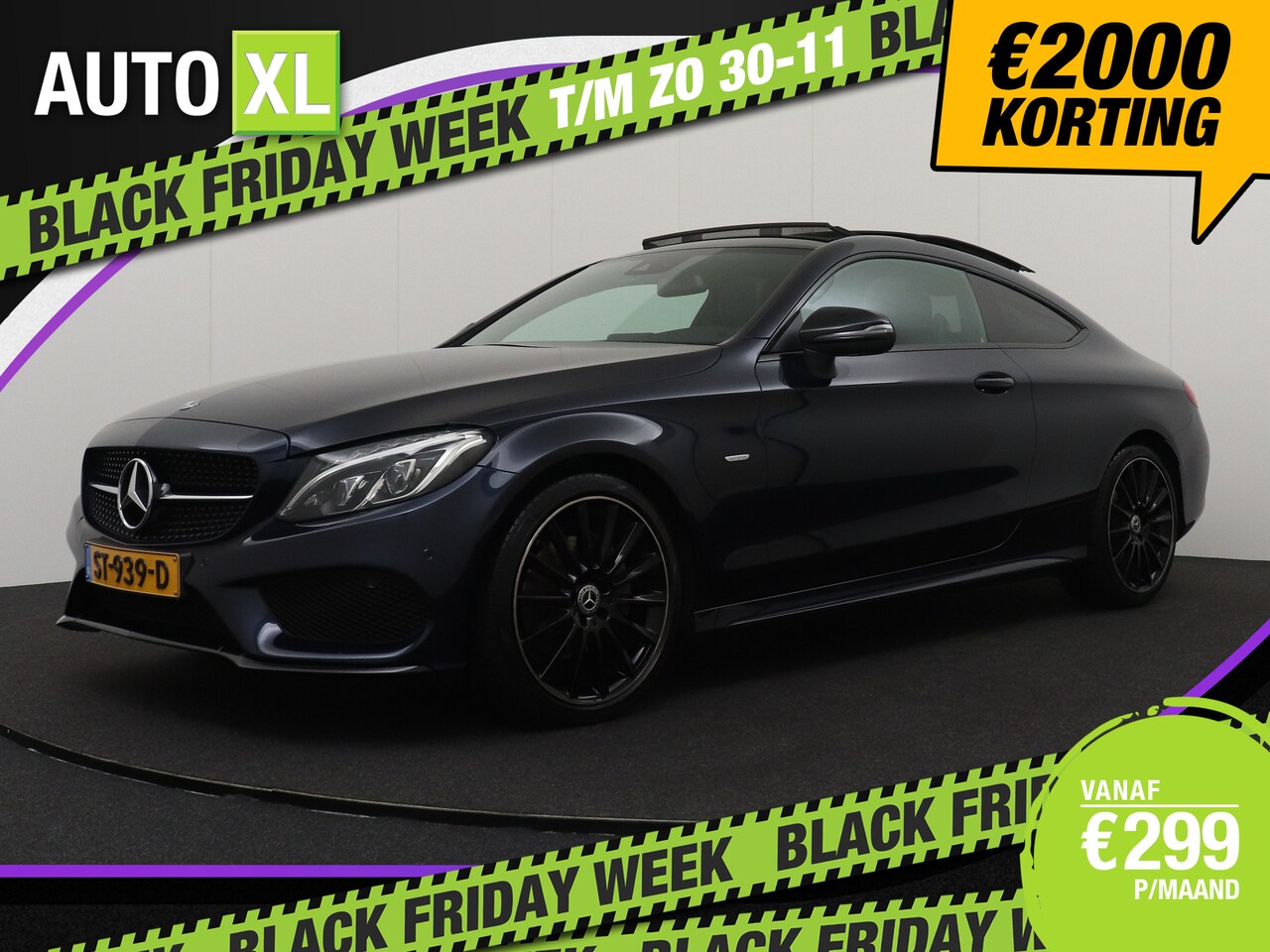 Mercedes-Benz C-klasse Coupé - 180 Aut. AMG Night Pano-dak Carplay Camera - AutoWereld.nl