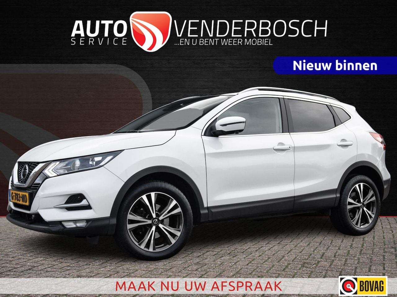 Nissan Qashqai - 1.3 DIG-T N-Connecta 159pk | Pano | Keyless | 360 Camera | CarPlay | Cruise - AutoWereld.nl