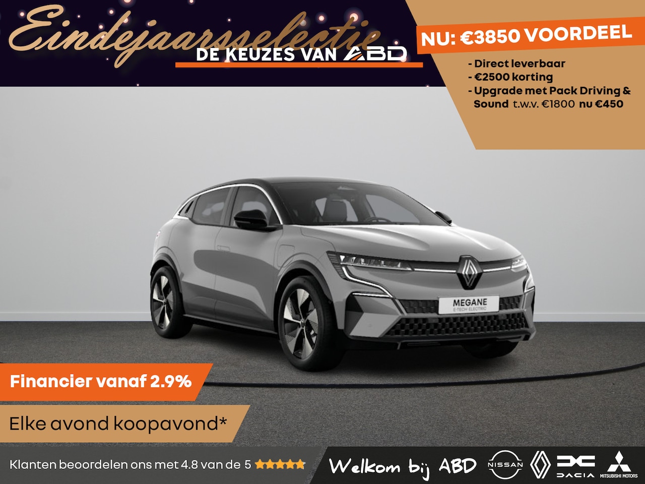 Renault Mégane E-Tech - Techno Comfort range | Achteruitrijcamera | Adaptive Cruise Control | Adaptive Vision LED - AutoWereld.nl