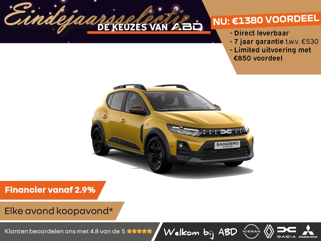 Dacia Sandero Stepway - Limited Edition TCe 110 | Achteruitrijcamera | Cruise Control en snelheidsbegrenzer | Daci - AutoWereld.nl
