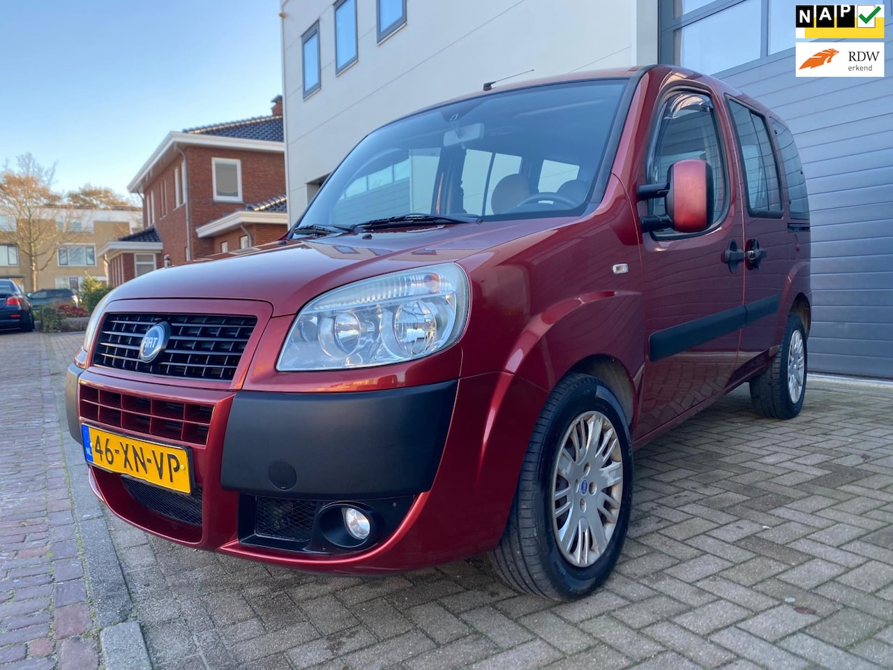 Fiat Doblò - 1.4 Dynamic/Airco/1eigenaar/Parkeer sensoren/Elek-pakket/2x schuifdeuren - AutoWereld.nl
