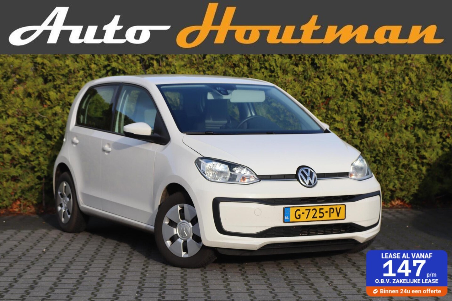 Volkswagen Up! - 1.0 BMT move up! Airco|Elektr. Pakket|Dealer Onderhouden - AutoWereld.nl