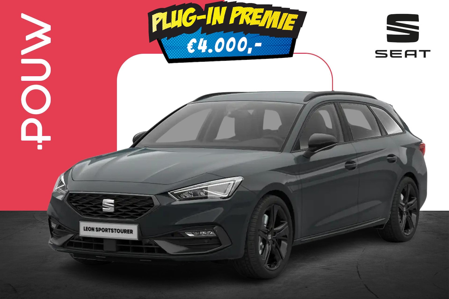 SEAT Leon Sportstourer - 1.5 TSI 204pk e-Hybrid FR Business | Safe Drive Pack | Black Pack - AutoWereld.nl