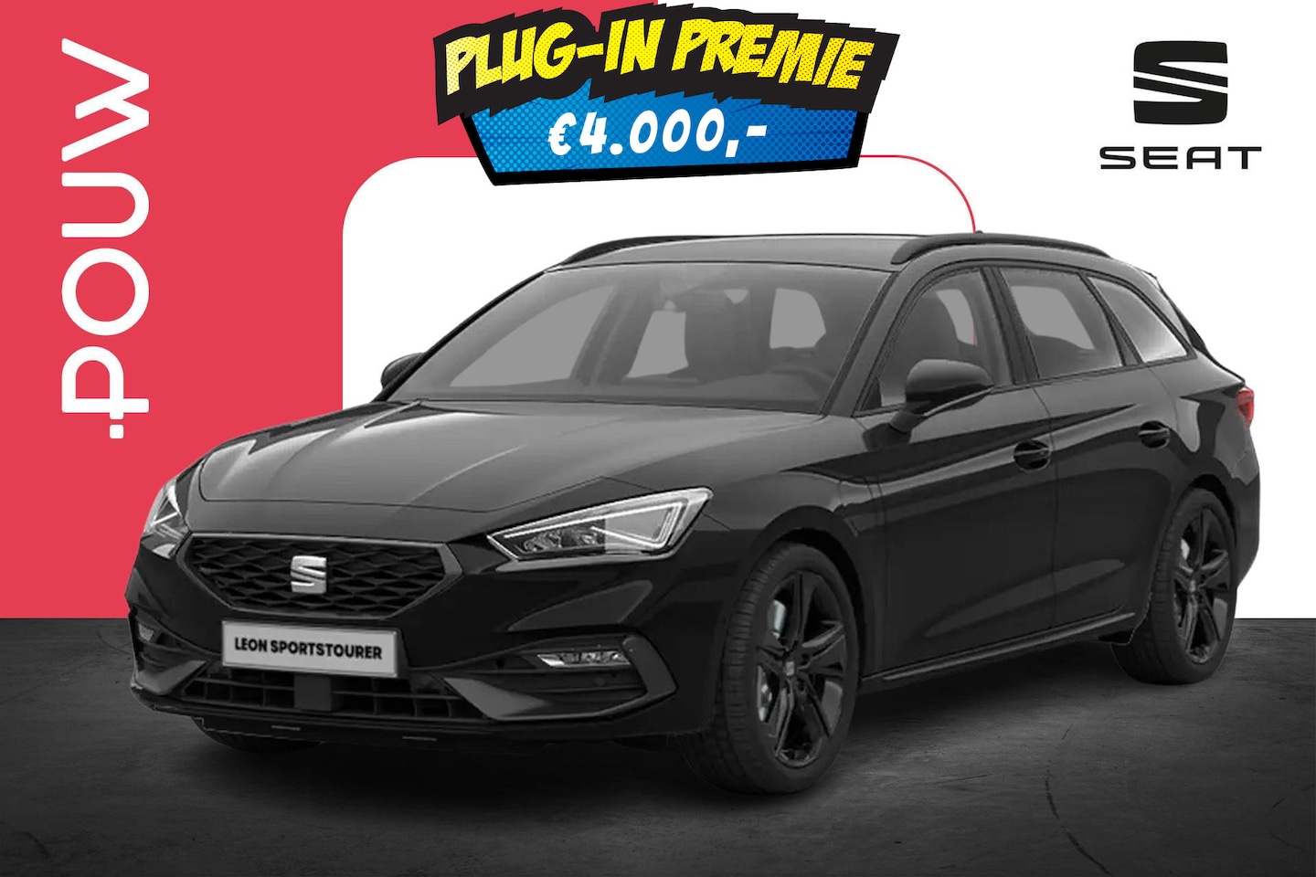 SEAT Leon Sportstourer - 1.5 TSI 204pk e-Hybrid FR Business Safe Drive Pack | Black Pack - AutoWereld.nl