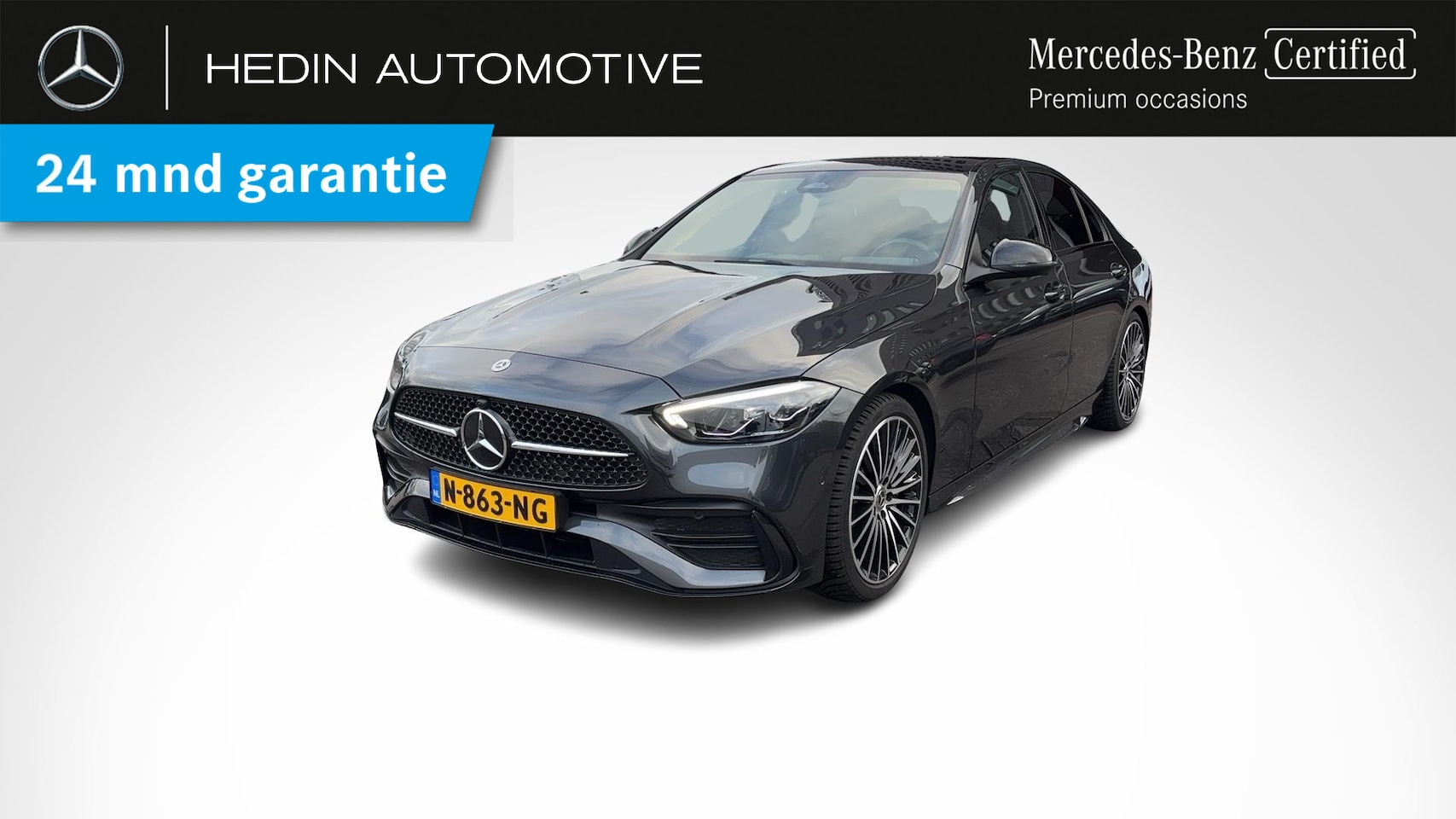 Mercedes-Benz C-klasse - C 180 Limousine Automaat AMG Line | Advantage Pakket | Nightpakket | Panoramadak | Sfeerve - AutoWereld.nl