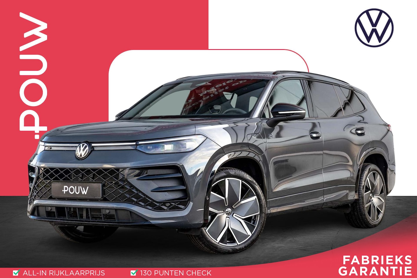 Volkswagen Tayron - 1.5 eHybrid 272pk DSG R-Line Edition Panoramadak | Trekhaak | Camera - AutoWereld.nl