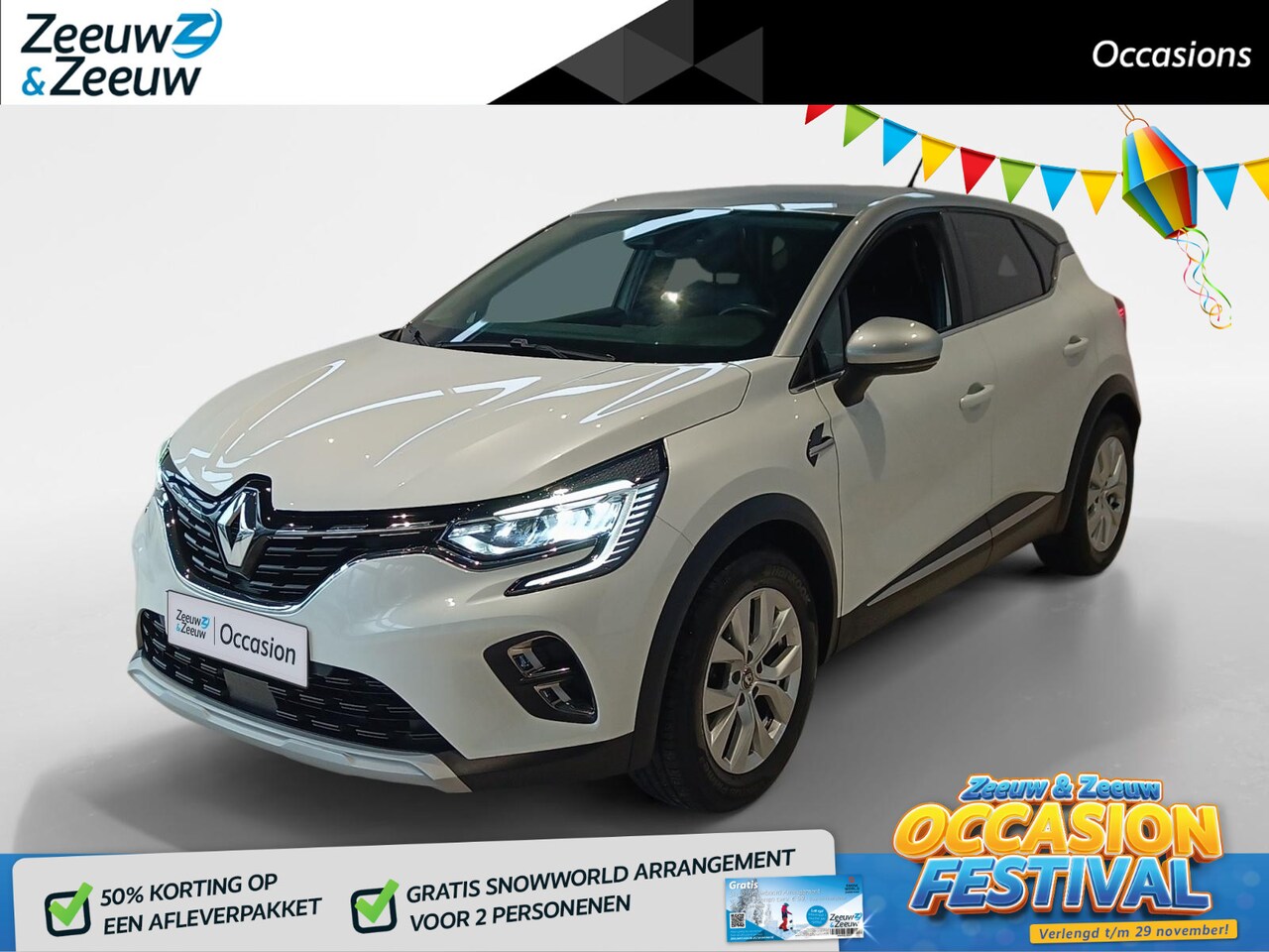 Renault Captur - 1.3 TCe 140 Intens *Automaat*Navi+Camera*Navi Apple/Android*Climate*LM.Velgen*ETC.. - AutoWereld.nl