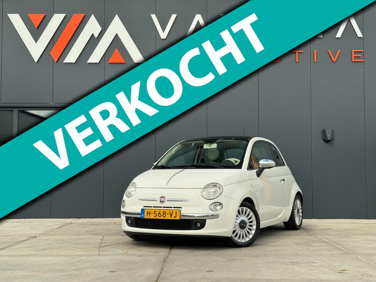 Fiat 500 - 1.2 NL Airco Panoramadak 2012 Carplay Stuurbediening NIEUWE D-RIEM & KOPPELING - AutoWereld.nl