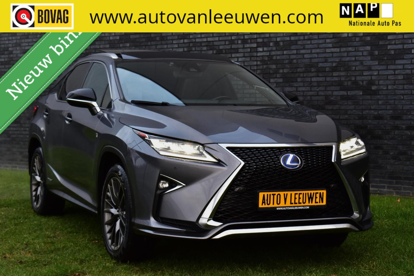 Lexus RX 450h - 4WD F Sport Line MARK LEVINSON/PANODAK/CAMERA/ETC.! - AutoWereld.nl