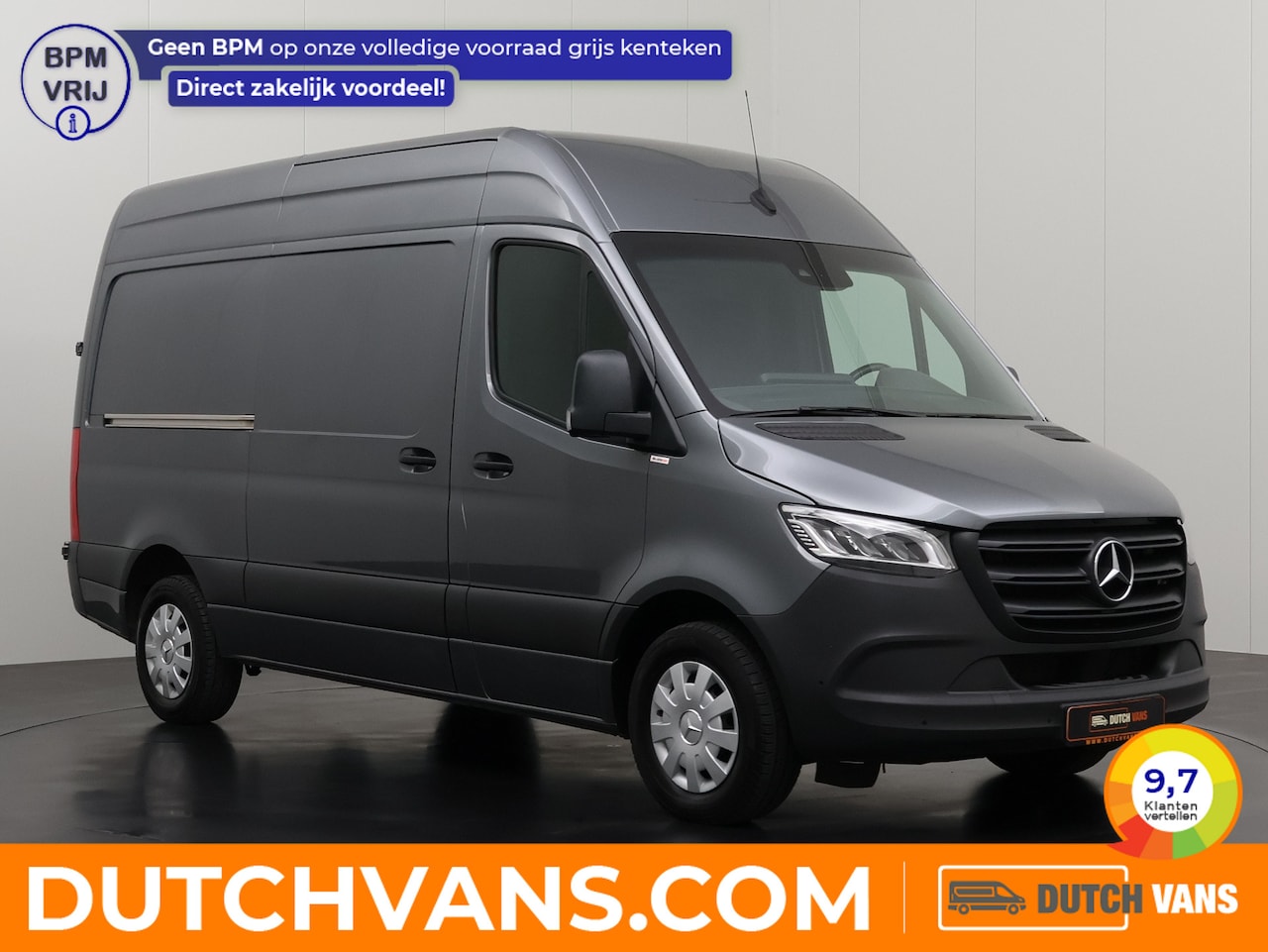 Mercedes-Benz Sprinter - 317CDi 9G-Tronic Automaat L2H2 | Led | Navigatie | Camera | Airco | Cruise | 3-Persoons - AutoWereld.nl