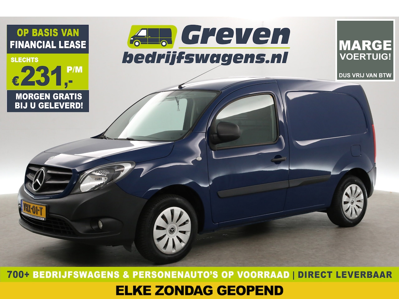 Mercedes-Benz Citan - 108 CDI | MARGE | BPM BETAALD | Airco | Cruise | Trekh. | Elektrpakket - AutoWereld.nl