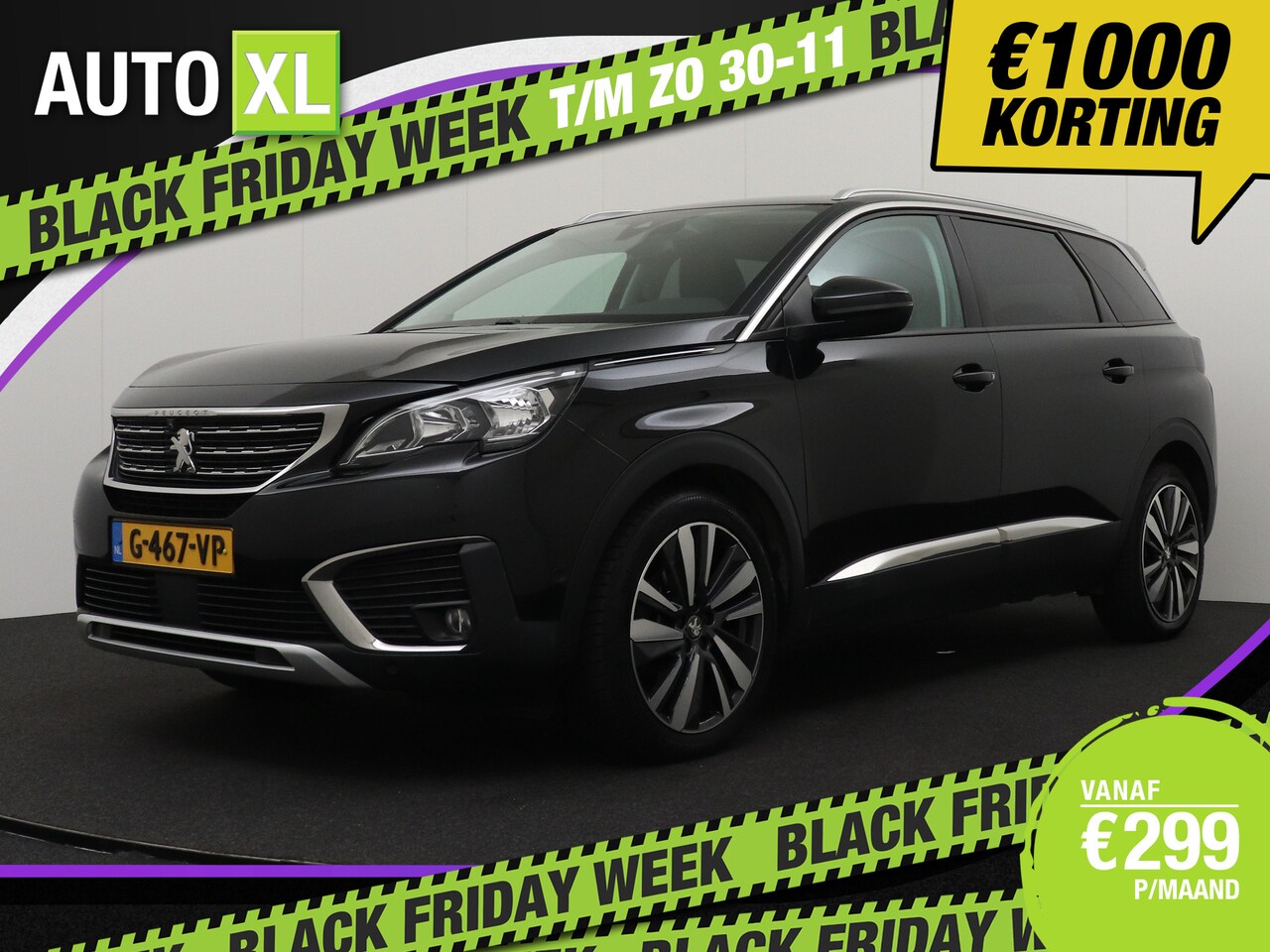 Peugeot 5008 - 1.2T 131 PK Allure 7-Pers Trekhaak Half-Leder Memory Camera - AutoWereld.nl