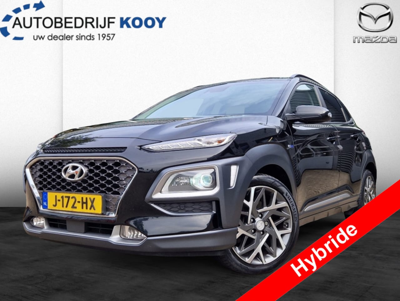 Hyundai Kona - 1.6 GDI HEV Premium AT / Adapt. cr. control / Carplay-Android Au - AutoWereld.nl