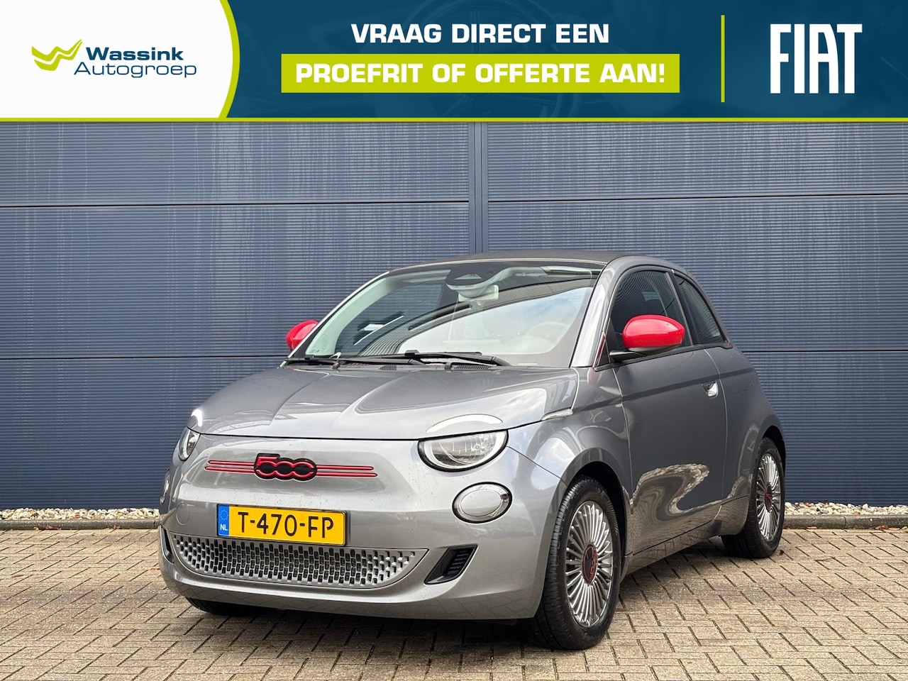 Fiat 500 C - 42kWh 118pk Red | Cabrio | Camera | Stoelverwarming | Apple Carplay & Android Auto | Cruis - AutoWereld.nl