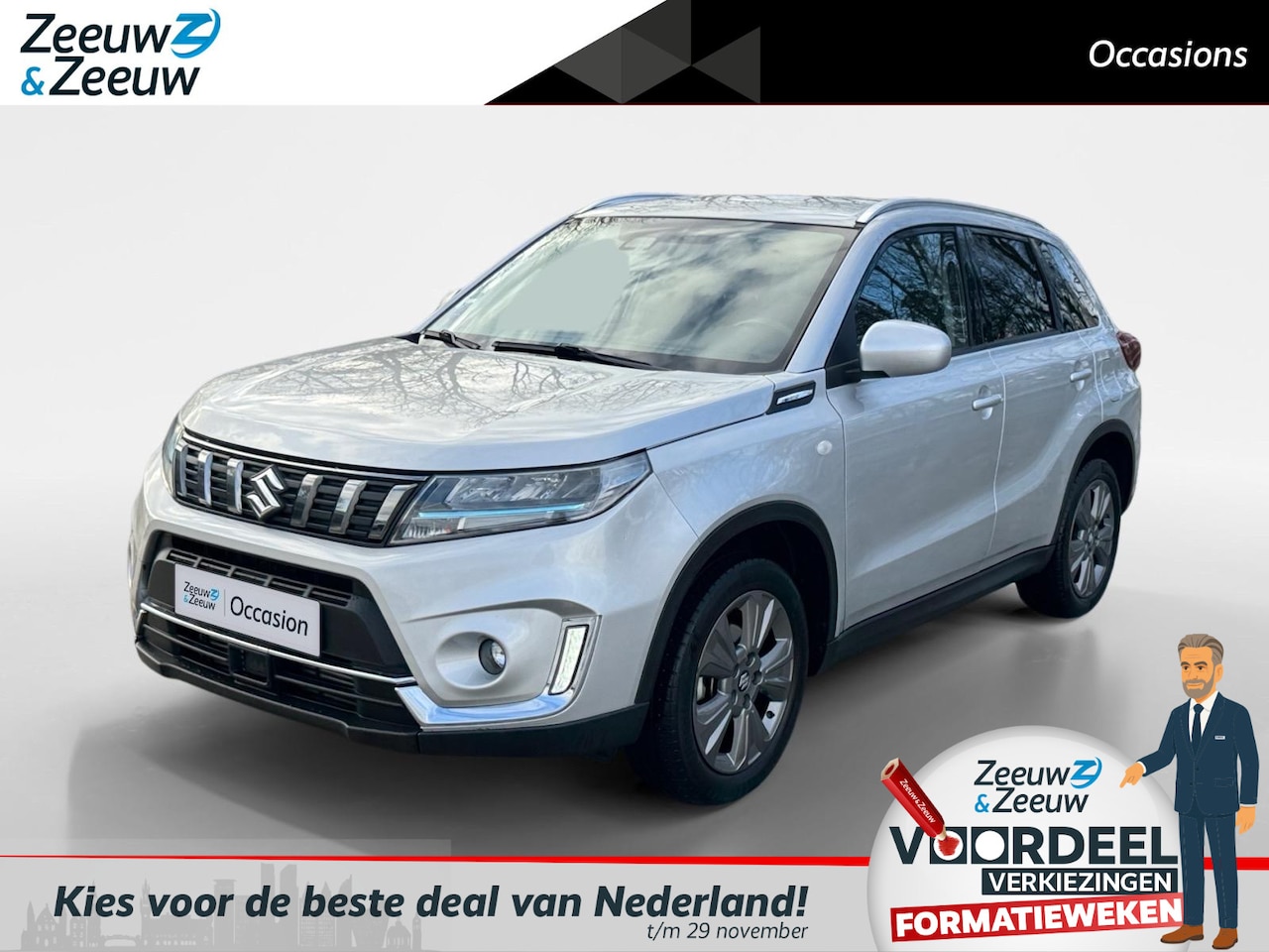 Suzuki Vitara - 1.4 Boosterjet Select Smart Hybrid | Navi | Clima | Camera | Cruise Control | Stoelverwarm - AutoWereld.nl