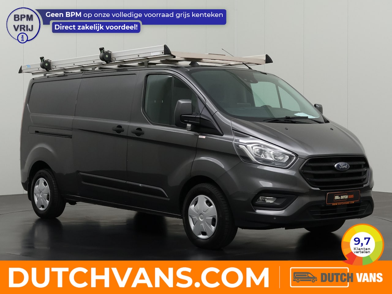 Ford Transit Custom - 2.0TDI 170PK Automaat Lang | Imperiaal | Trekhaak | Navigatie | Camera | Airco | Cruise - AutoWereld.nl