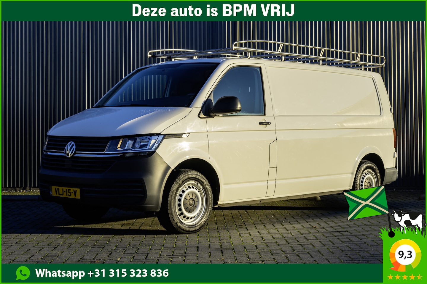 Volkswagen Transporter - T6.1 | L2H1 | 150PK | Airco | 3-Zits | Stoelverwarming - AutoWereld.nl