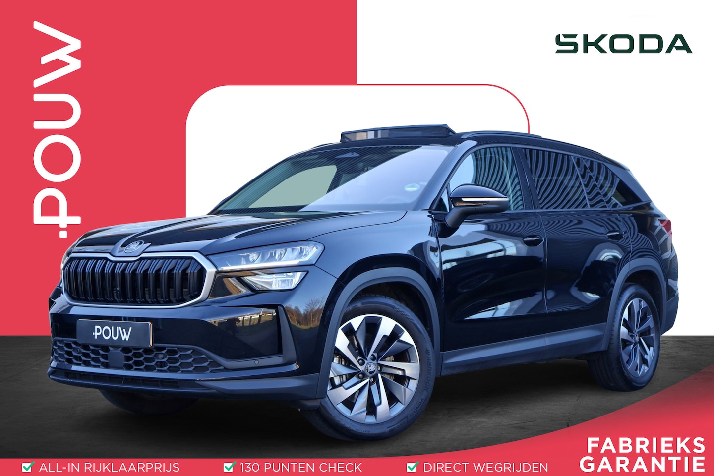 Skoda Kodiaq - 1.5 TSI 150pk DSG MHEV Business Edition 7p. | Panoramadak | Trekhaak | Stoelen Voor/ Achte - AutoWereld.nl