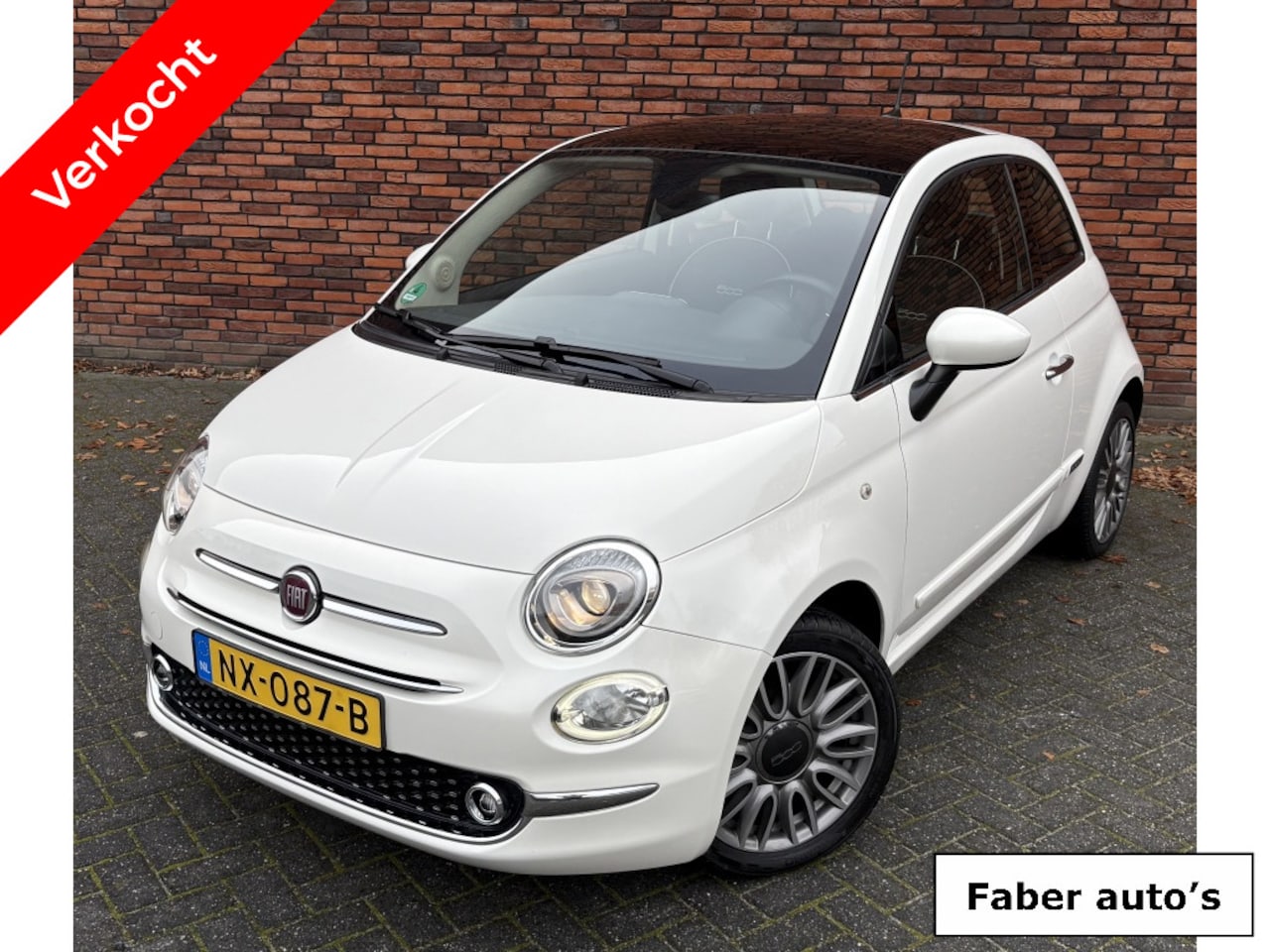 Fiat 500 - Lounge/ Pano/ Navi/ PDC/ Cruise/ Tel. Verb. - AutoWereld.nl