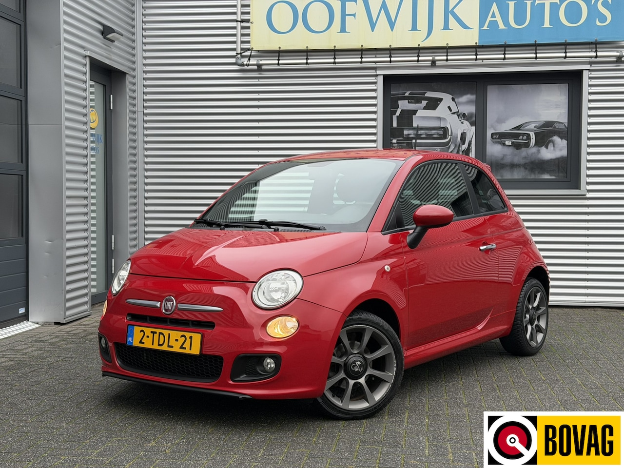 Fiat 500 - 0.9 TwinAir 500S NAP Airco Half Leder Bluetooth - AutoWereld.nl