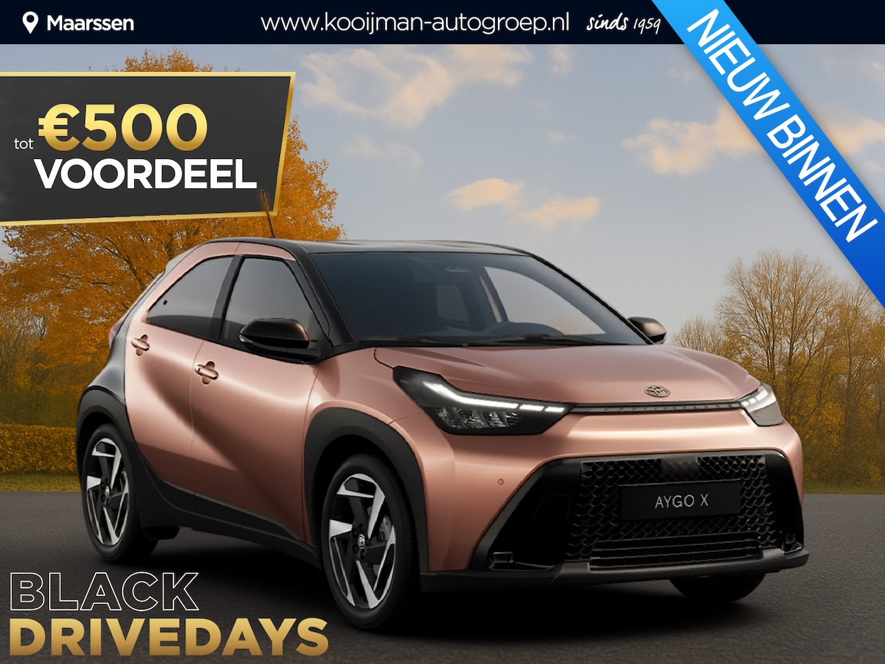 Toyota Aygo X - Hybrid 115 play €23.250,- RIJKLAAR! Nu €500,- voordeel! Nu extra scherp geprijsd! - AutoWereld.nl
