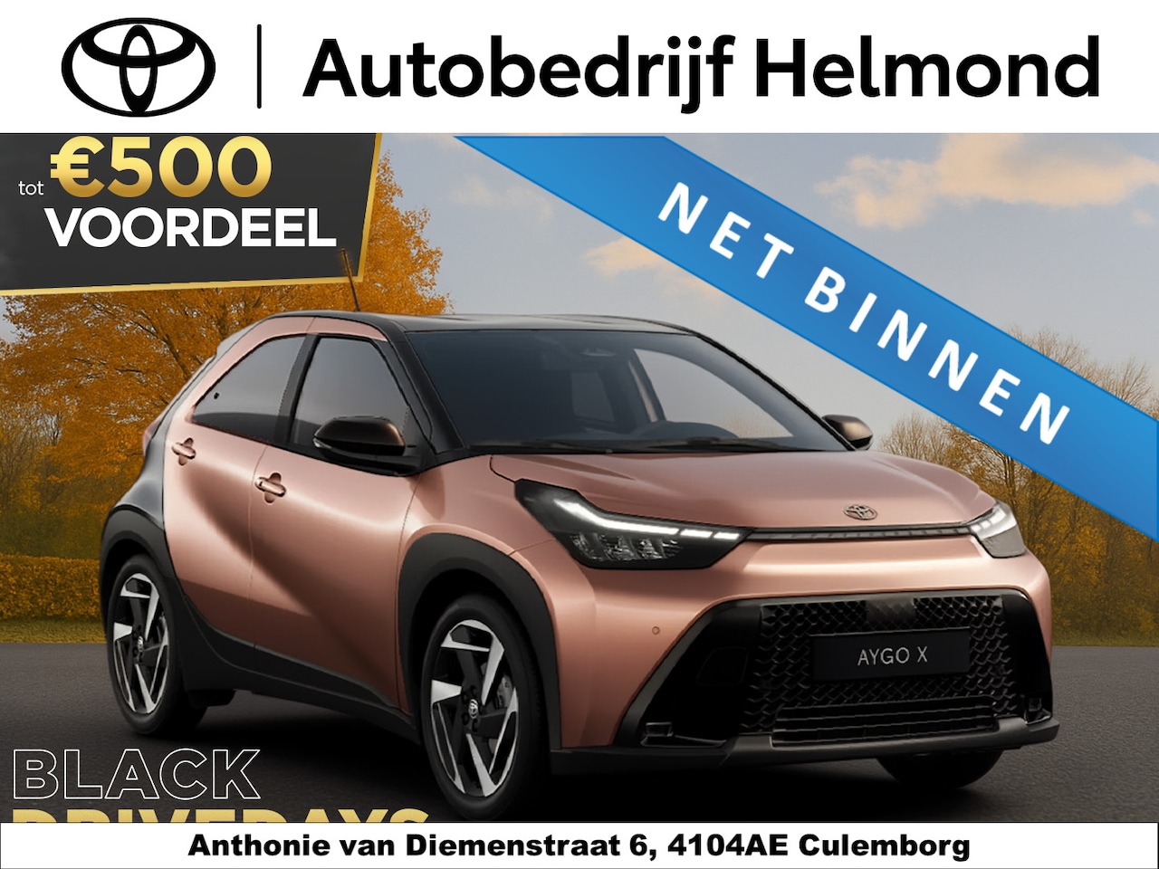 Toyota Aygo X - Hybrid 115 play €23.250,- RIJKLAAR! Nu €500,- voordeel! Nu extra scherp geprijsd! - AutoWereld.nl