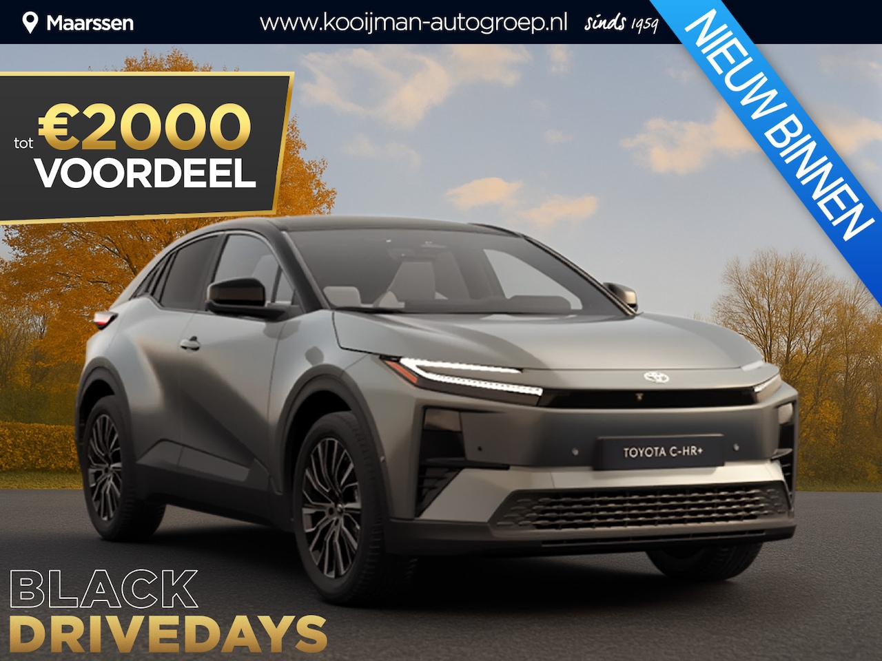 Toyota C-HR - Dynamic Limited Edition 57.7 kWh €35.995,- RIJKLAAR! Nu €2.000,- voordeel! Nu extra scherp - AutoWereld.nl