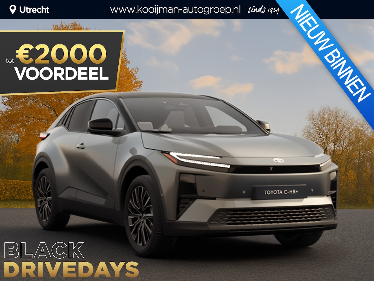 Toyota C-HR - Dynamic Limited Edition 57.7 kWh €35.995,- RIJKLAAR! Nu €2.000,- voordeel! Nu extra scherp - AutoWereld.nl