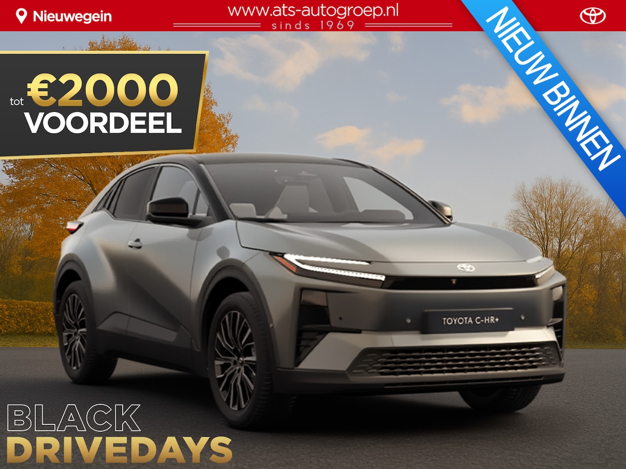 Toyota C-HR - Dynamic Limited Edition 57.7 kWh €35.995,- RIJKLAAR! Nu €2.000,- voordeel! Nu extra scherp - AutoWereld.nl