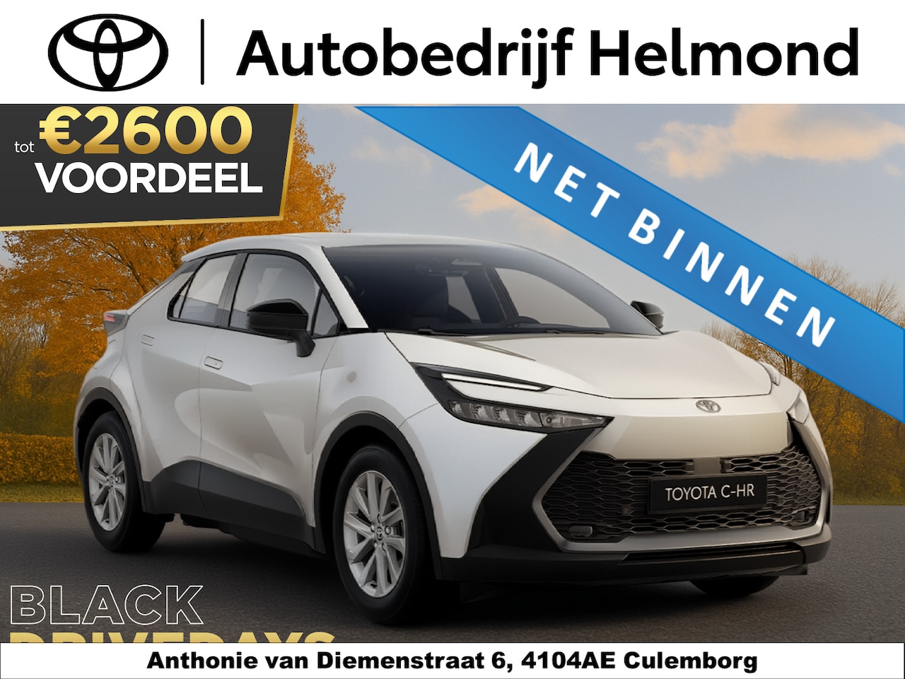 Toyota C-HR - 2.0 Plug-in Hybrid 220 Active €37.395,- RIJKLAAR! Nu €2.600,- voordeel! Nu extra scherp ge - AutoWereld.nl
