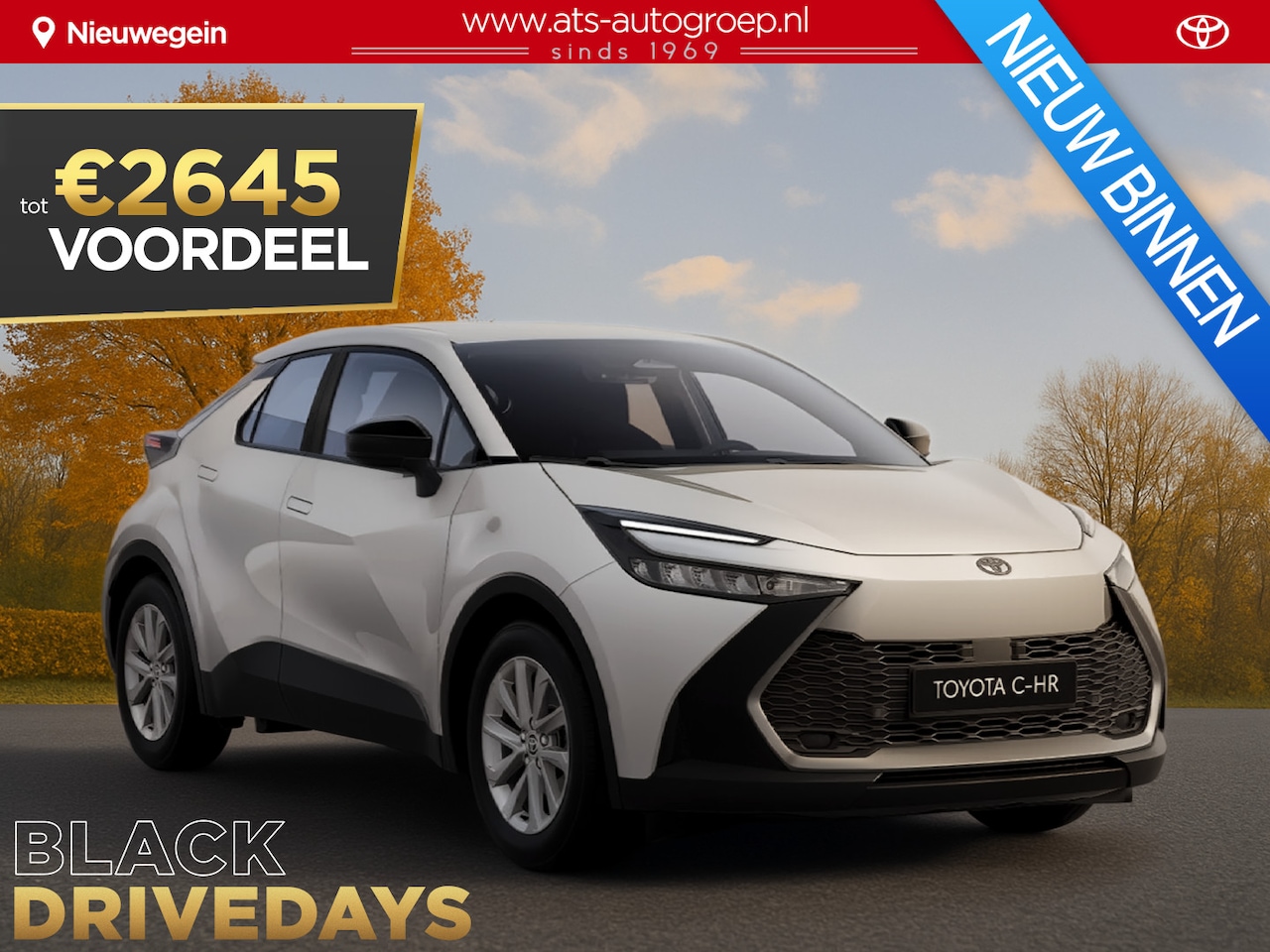 Toyota C-HR - 1.8 Hybrid 140 Active €33.650,- RIJKLAAR! Nu €2.645,- voordeel! Nu extra scherp geprijsd! - AutoWereld.nl