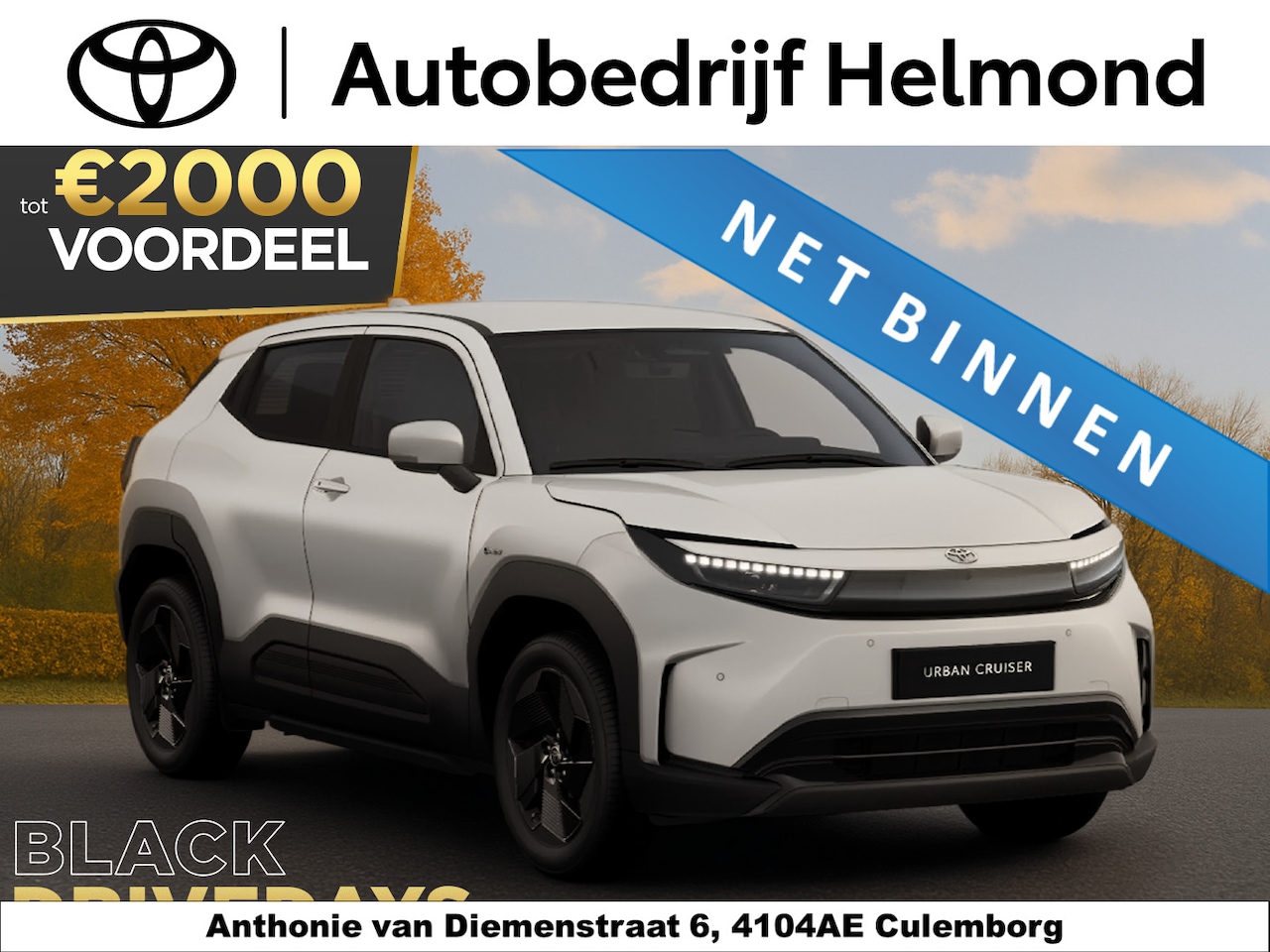 Toyota Urban Cruiser - Active 49 kWh €30.995,- RIJKLAAR! Nu €2.000,- voordeel! Nu extra scherp geprijsd! - AutoWereld.nl