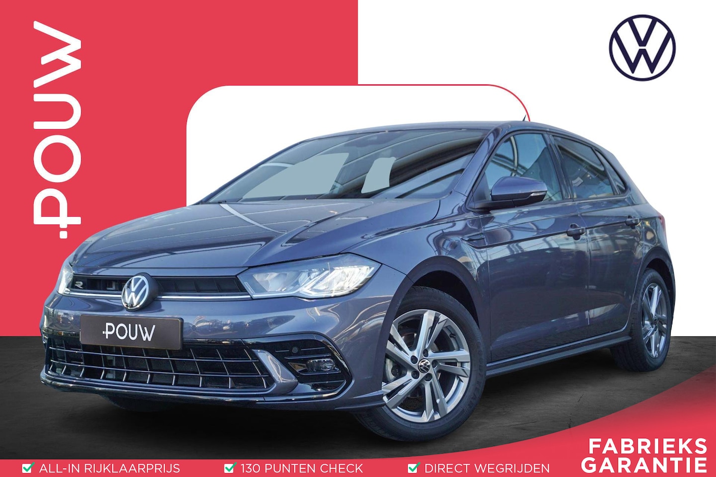 Volkswagen Polo - 1.0 TSI 95pk DSG R-Line | Keyless | Achteruitrijcamera | Navigatie - AutoWereld.nl