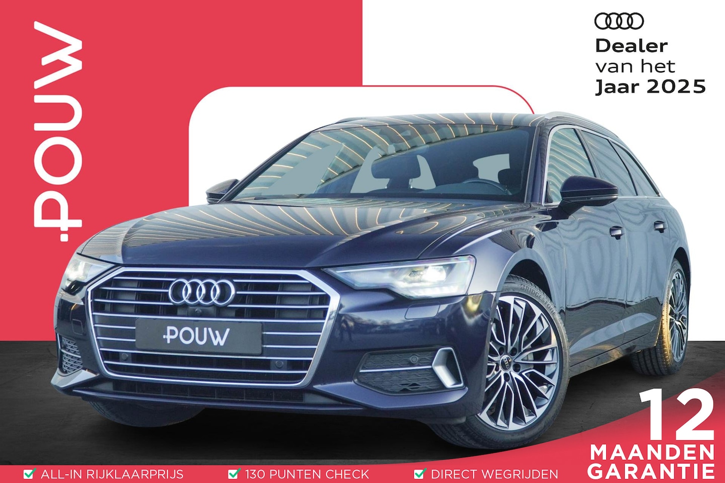 Audi A6 Avant - 35 TDI 163pk Business Edition | Trekhaak | 360° Camera | Leder - AutoWereld.nl