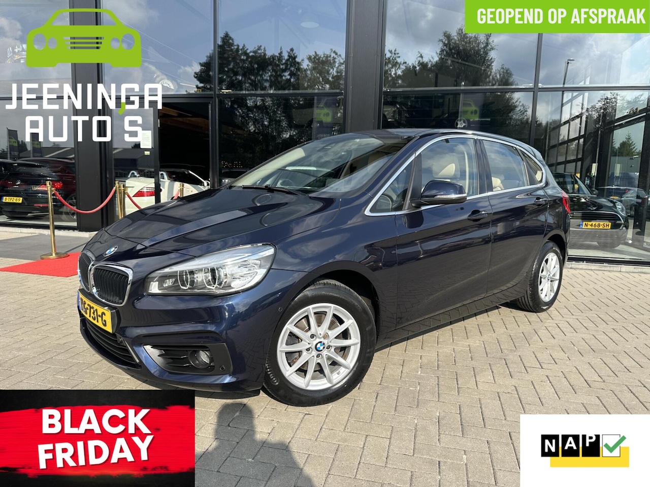 BMW 2-serie Active Tourer - 218i Centennial High |Stoelverwarming|Leer|Navi|NAP - AutoWereld.nl
