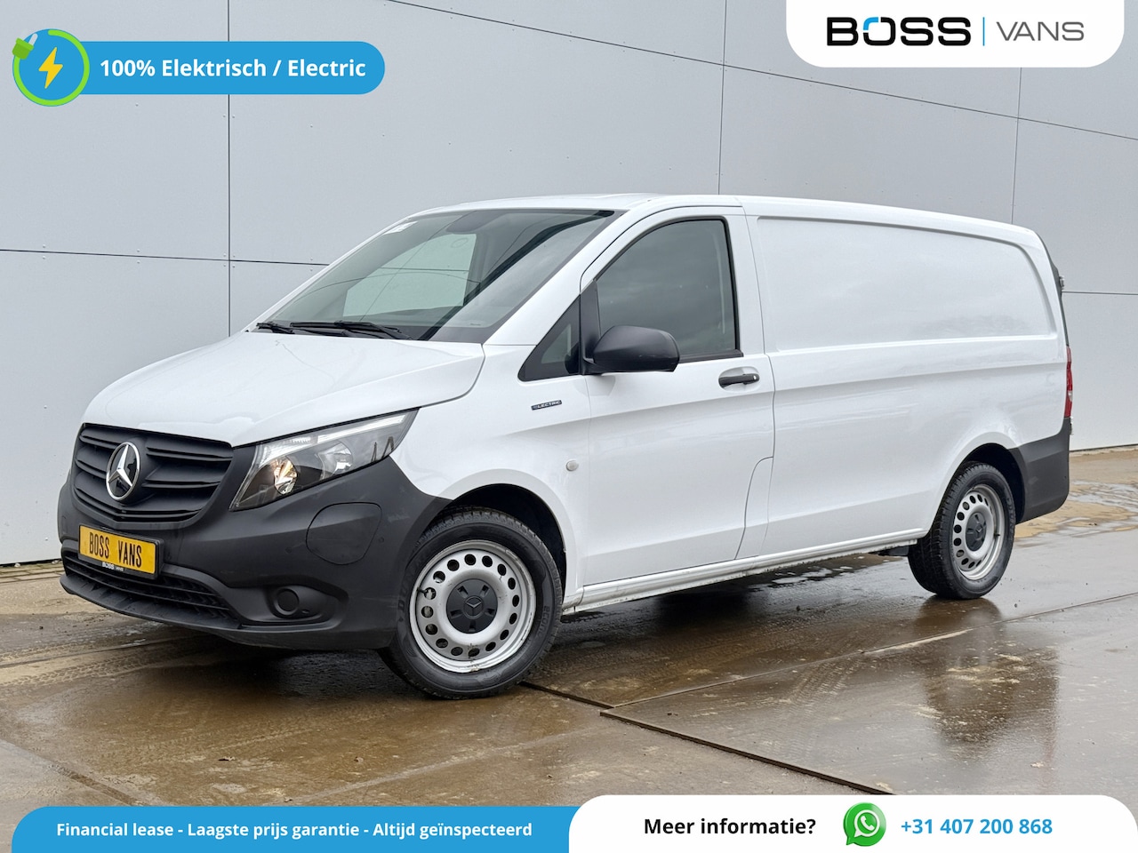 Mercedes-Benz eVito - eVito 112 Elektrisch 66kWh 280km WLTP Snelladen Climate Control Camera Parkeersensoren voo - AutoWereld.nl