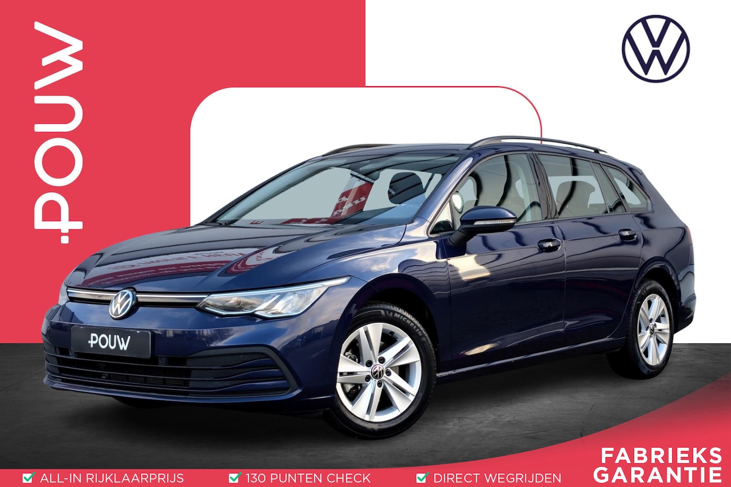 Volkswagen Golf Variant - 1.0 TSI 110pk Life Navigatie | Adaptive Cruise | Camera | DAB - AutoWereld.nl