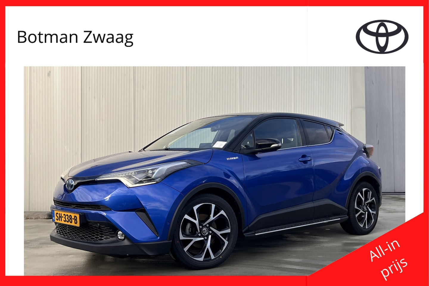 Toyota C-HR - 1.8 Hybrid Bi-Tone | Treeplanken | Parkeersensoren voor en achter - AutoWereld.nl