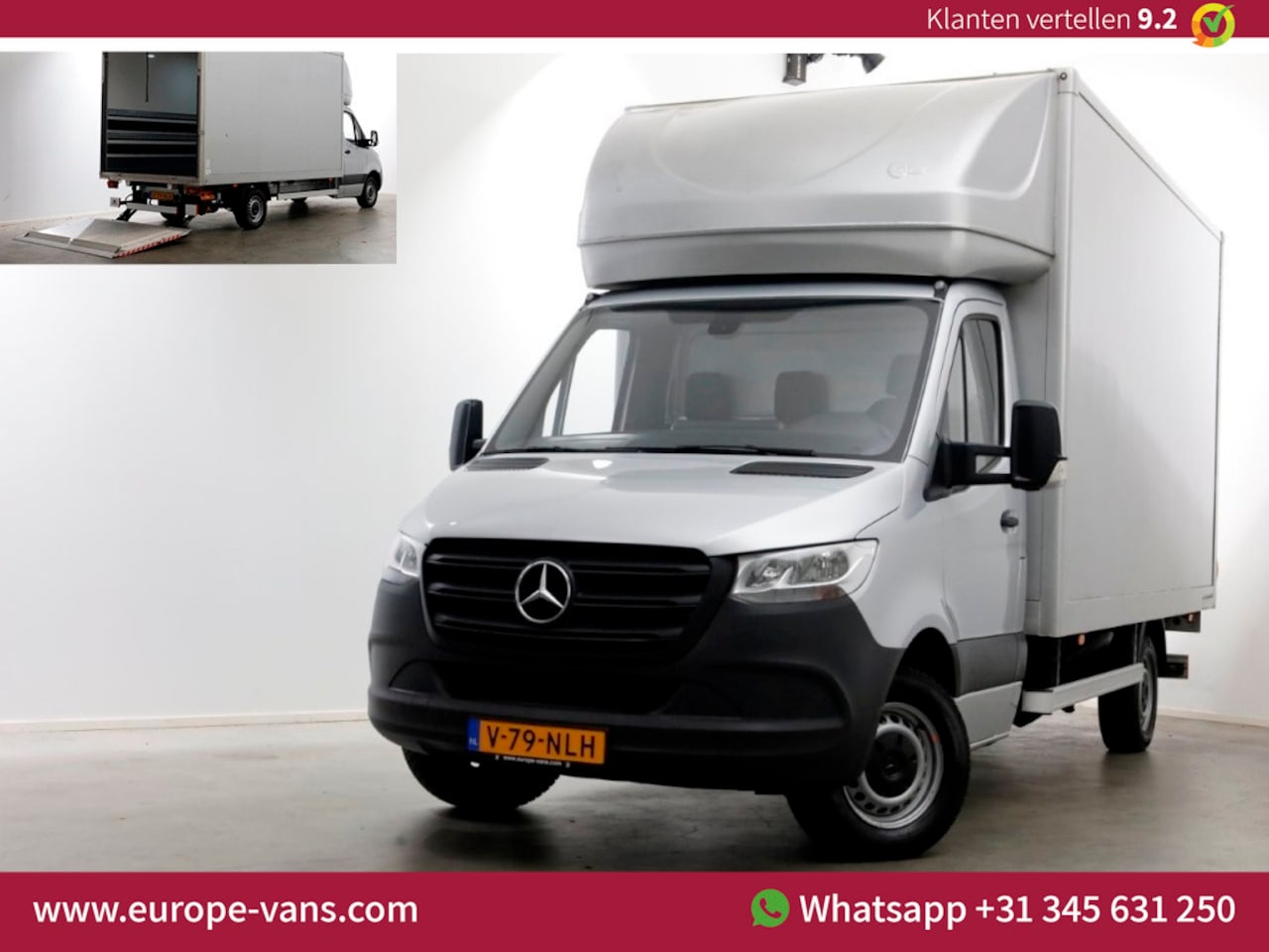 Mercedes-Benz Sprinter - 317 CDI 170pk 9G Automaat Bakwagen met laadklep H232cm 08-2023 - AutoWereld.nl