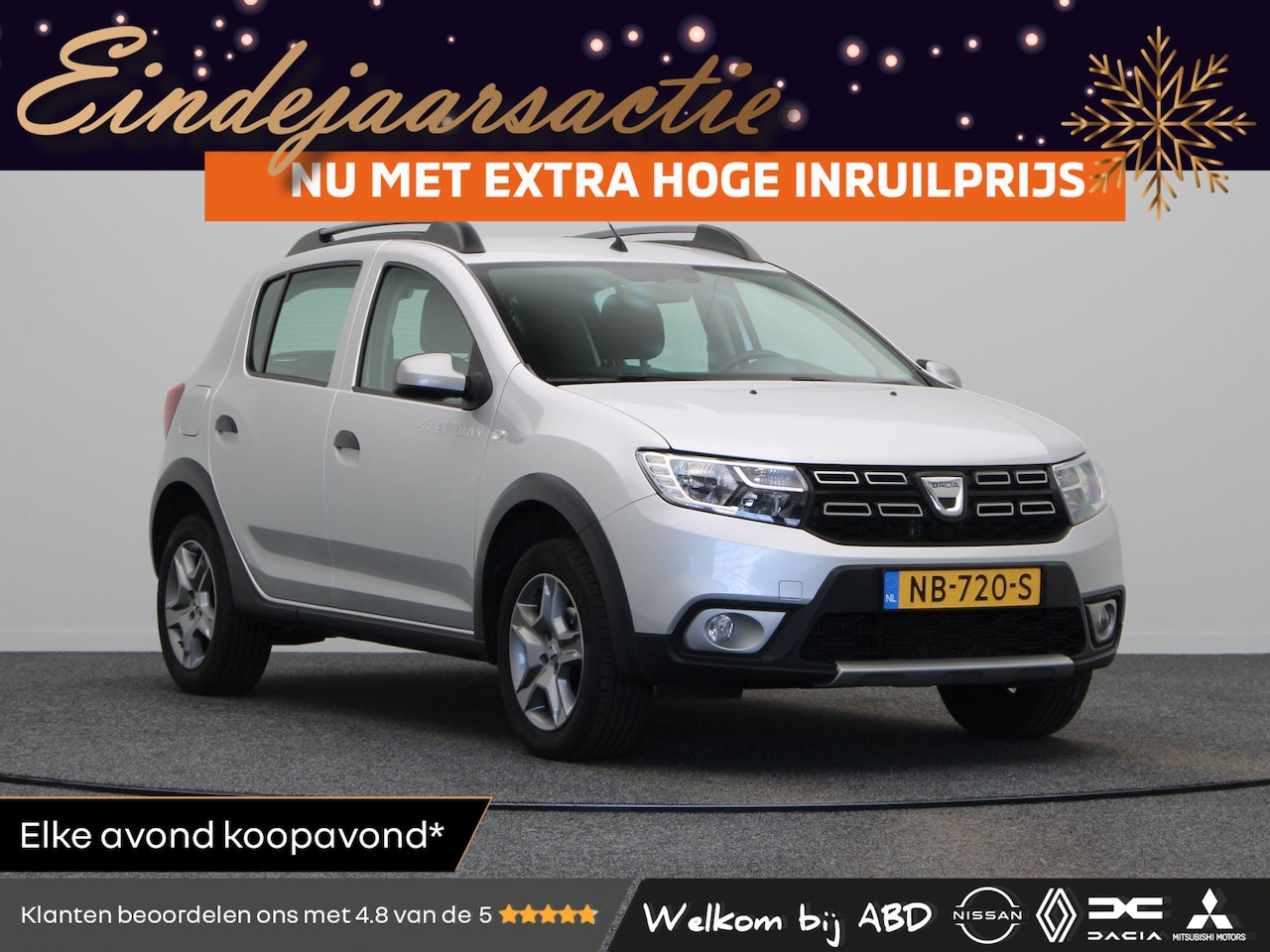 Dacia Sandero Stepway - 0.9 TCe Laureate | AUTOMAAT | Trekhaak | achteruitrijcamera | Cruise Control | Airco | Nav - AutoWereld.nl