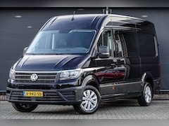 Volkswagen Crafter - L3H2 | 2.0Tdi 140Pk Aut. | 35 | Dubbele Cabine | 6-Persoons | Trekhaak | 17'' | Deepblack