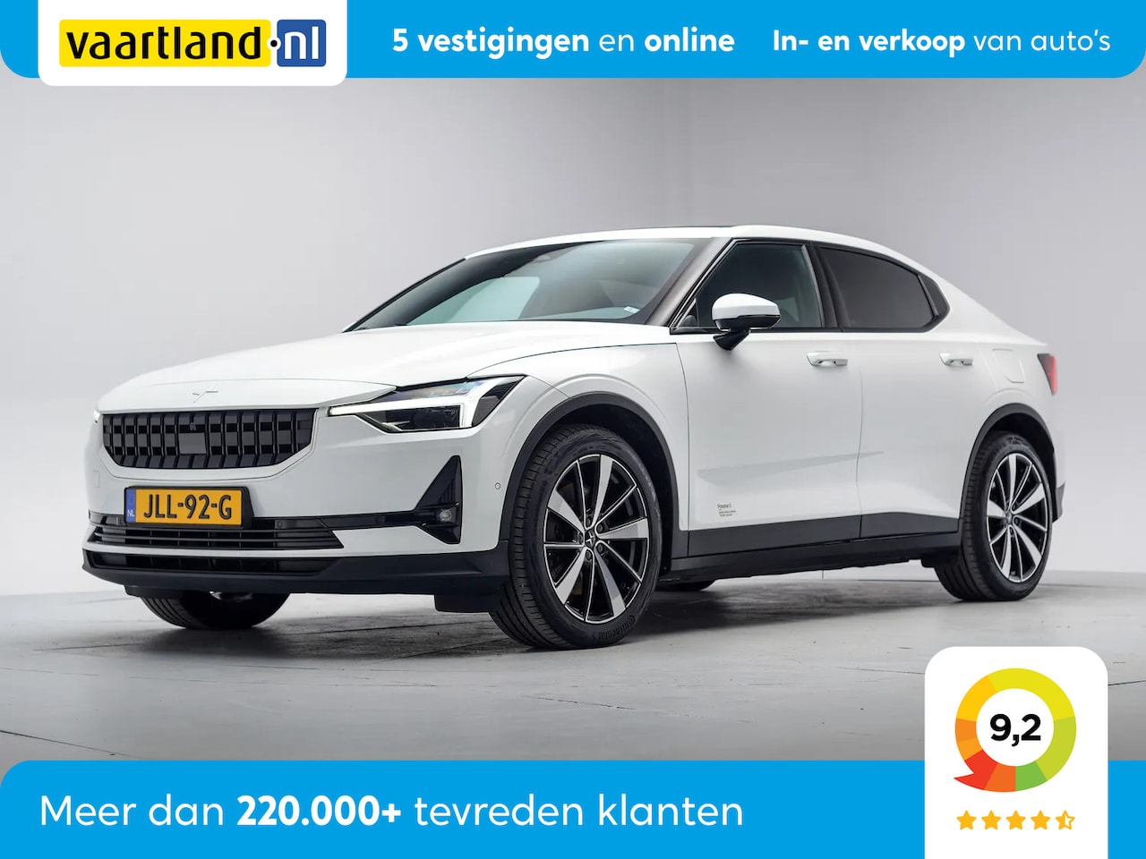 Polestar 2 - Long Range Dual Motor Launch Edition 78kWh 3 fase [ Panorama Comfortstoelen Camera ] - AutoWereld.nl