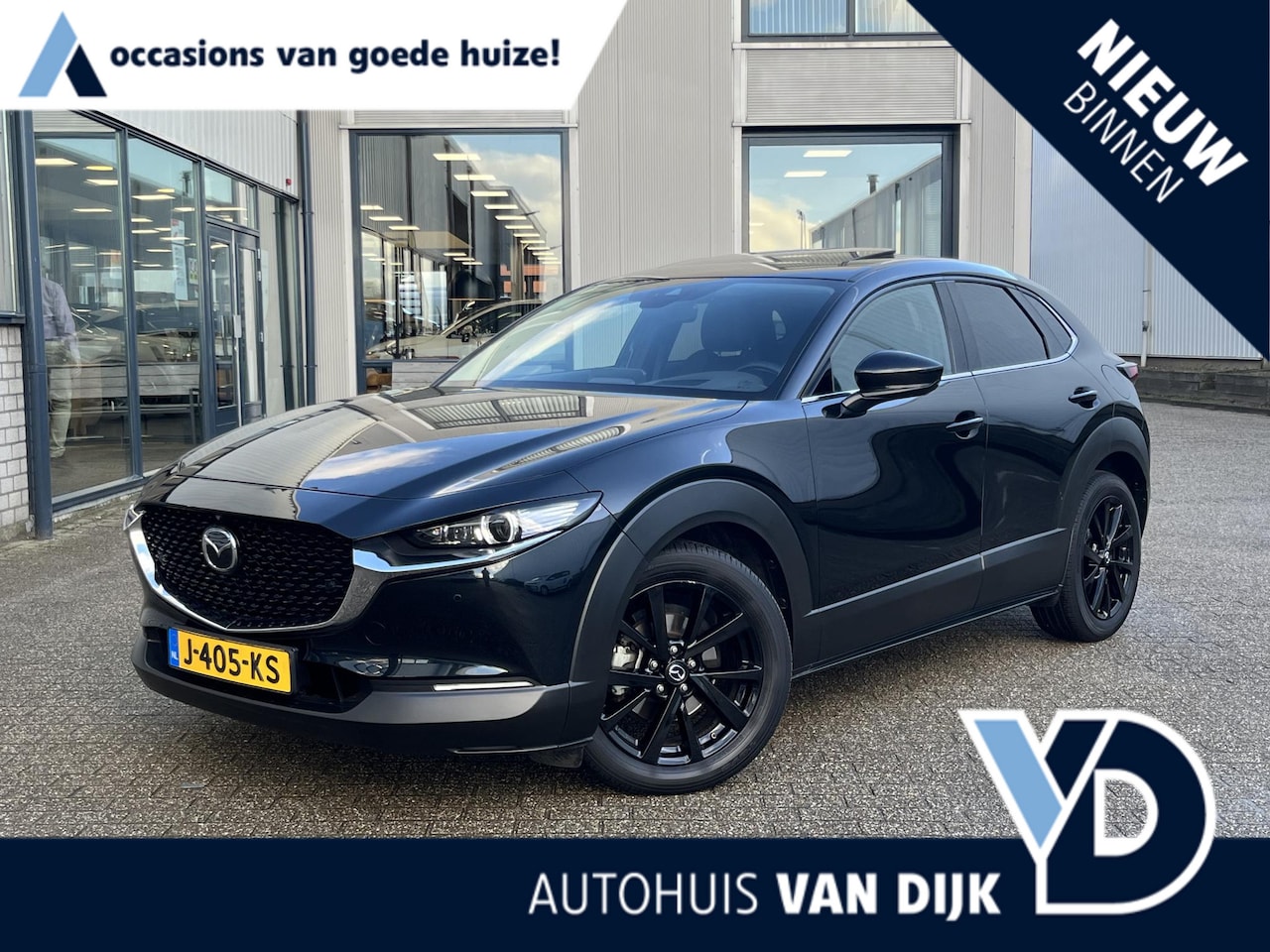 Mazda CX-30 - 2.0 e-SkyActiv-X M Hybrid Luxury | NL Auto/1e Eig/Voll.Historie/Leder/Navi/Adapt.Cruise/Cl - AutoWereld.nl