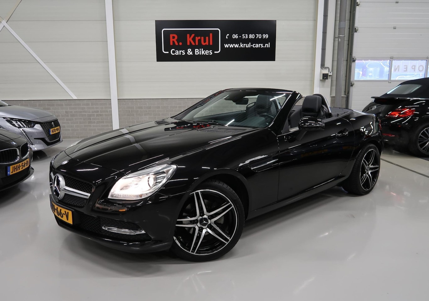 Mercedes-Benz SLK-klasse - 200 Automaat Leer Nekverwarming Navigatie Sportstoelen BT Stoelverwarming 18 inch Sportvel - AutoWereld.nl