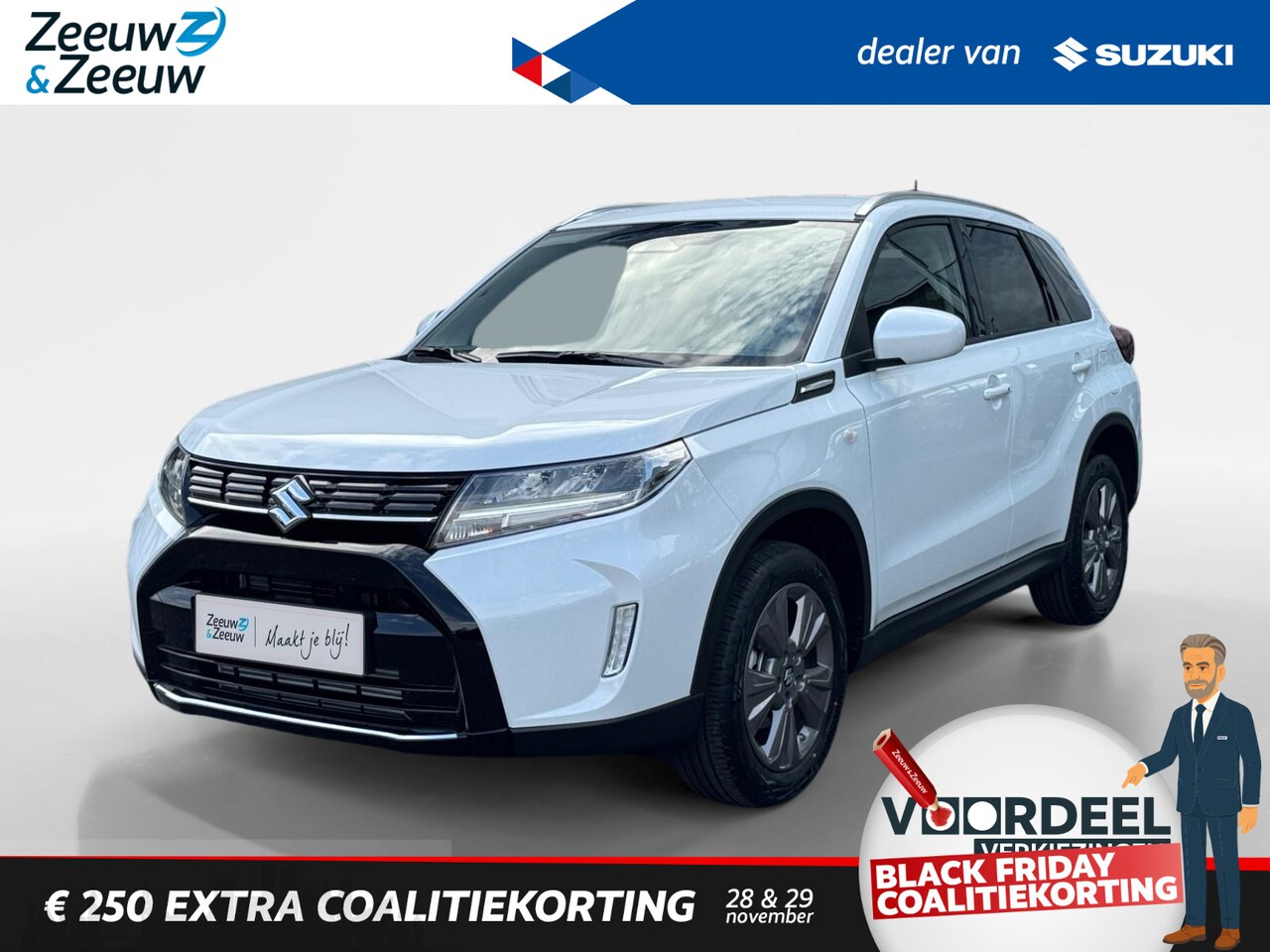 Suzuki Vitara - 1.4 Boosterjet Select Smart Hybrid | Meerdere kleuren in bestelling | Actievoordeel | Extr - AutoWereld.nl